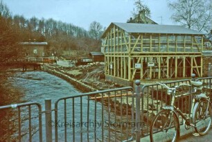 Heilig-Geist-Straße: Trave mit Blick auf Heiligen-Geist-Viertel und Zusammenfluß mit Beste
