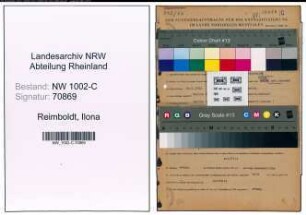 Entnazifizierung Ilona Reimboldt, geb. 18.05.1920 (Kauffrau)