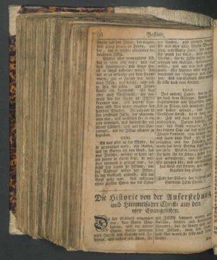 Die Historie von der Auferstehung und Himmelfahrt Christi aus den vier Evangelisten.