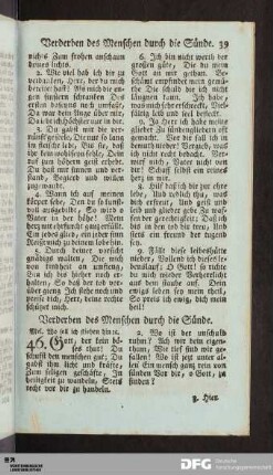 Verderben des Menschen durch die Sünde.