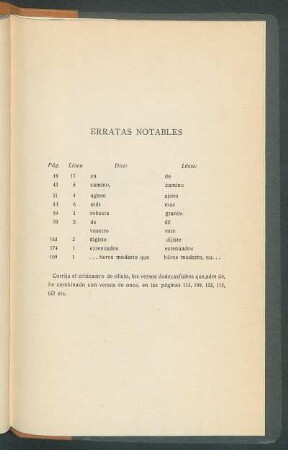 Erratas notables