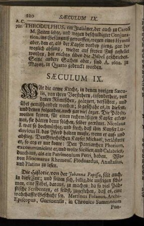 Sæculum IX.