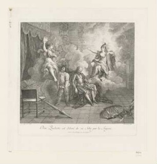 Don Quichotte est délivré de sa folie par la sagesse, Blatt 3 der Folge "Don Quichotte"