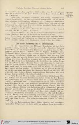 Das rothe Steinzeug im 18. Jahrhundert