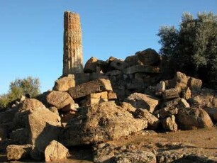 Reste Zeus-Tempel in Agrigent