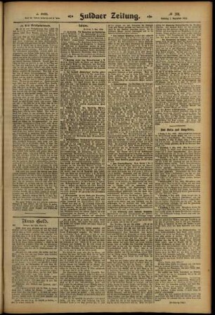 Zweite Ausgabe vom Samstag, den 07. Dezember 1912.