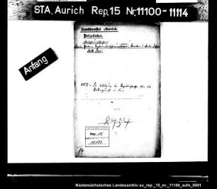Die Auflösung der Begräbniskasse für die Bäckerzunft in Leer