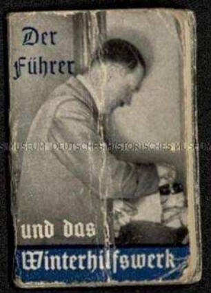 Nationalsozialistisches Miniaturbuch als Bildband über Adolf Hitler und das Winterhilfswerk