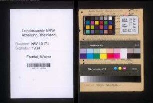 Entnazifizierung Walter Feudel , geb. 25.07.1902 (Dachdeckermeister)