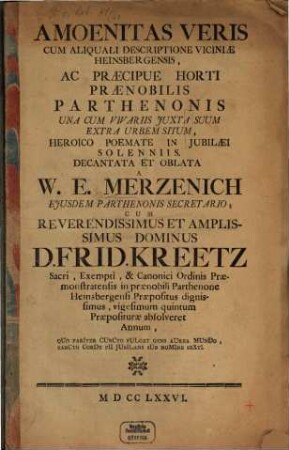 Amoenitas veris