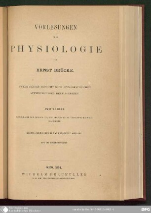 2: Physiologie der Nerven und der Sinnesorgane und Entwickelungsgeschichte