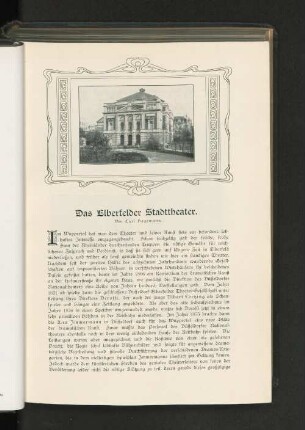 Das Elberfelder Stadttheater
