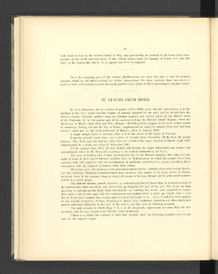 IV. Elvers from Spain.