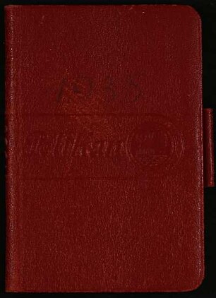 Pelikan Merkbuch und Kalender 1935