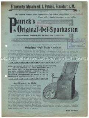 Oel-Sparkasten