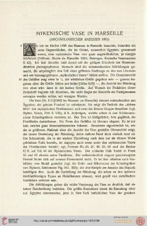 Mykenische Vase in Marseille (1893)