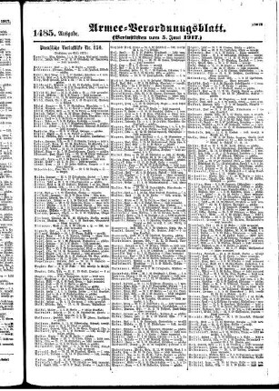 1485.Ausgabe. Dienstag, 5. Juni 1917