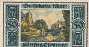 Zahlungsmittel / Gutschein der Handelskammer Hannover / Fünfzig Pfennig