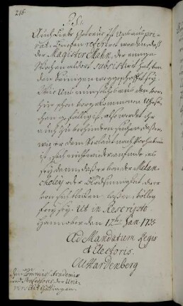 Rückkehrverbot für den Magister Mahn [vgl. S. 182].