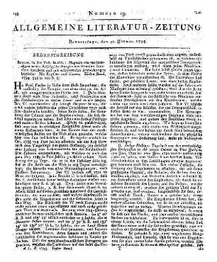 Magazin von merkwürdigen neuen Reisebeschreibungen. Bd. 11. Berlin: Voß 1794