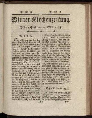 Das 42. Stück vom 17. Oktob. 1788.