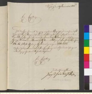 Brief von Richter, Gustav Friedrich an Goethe, Johann Wolfgang von
