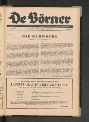 Jahres-Hauptversammlung