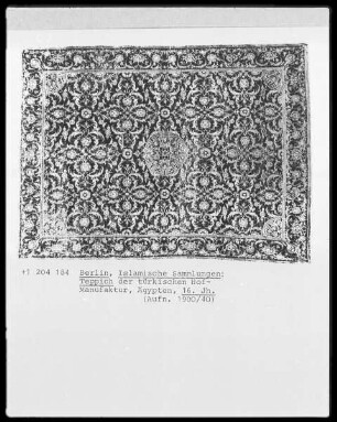 Teppich der türkischen Hofmanufaktur