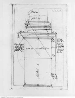 Trattato dell' ordine cinquen e dell' architettura civile, Die Ionische Ordnung, Sockel