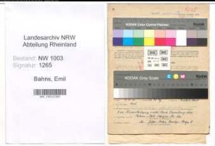 Entnazifizierung Emil Bahns , geb. 13.11.1893 (Arbeiter)