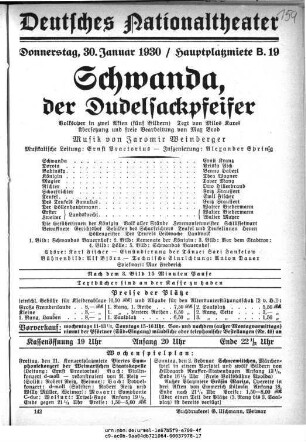 Schwanda, der Dudelsackpfeifer