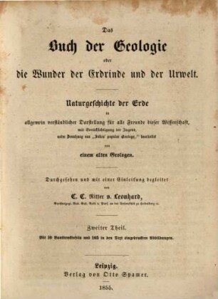 Das Buch der Geologie oder die Wunder der Erdrinde und der Urwelt : Naturgeschichte der Erde. 2