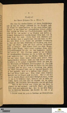 Nachruf des Herrn Prälaten Dr. v. März