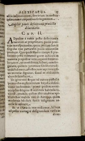 Amplior paulo definitionis prædictæ dilucidatio. Cap. II.