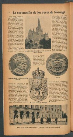 La coronación de los reyes de Noruega