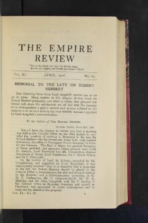 Vol. XI. April, 1906. No. 63.