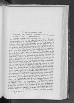 Sitzung am 6. Januar 1914.