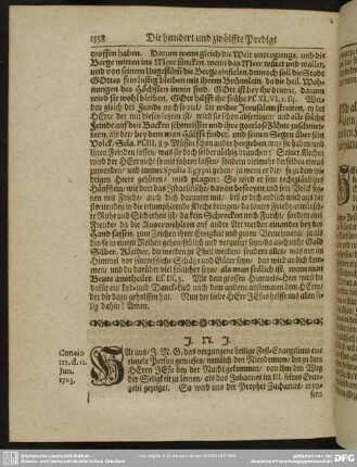 Die hundert und zwölffte Predigt aus Zach. XIV. v. 16.