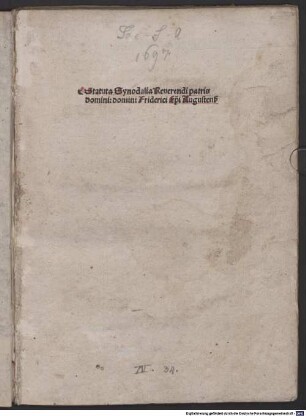 Statuta synodalia Augustana
