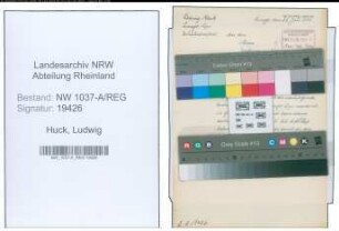 Entnazifizierung Ludwig Huck , geb. 00.00.0000 ()