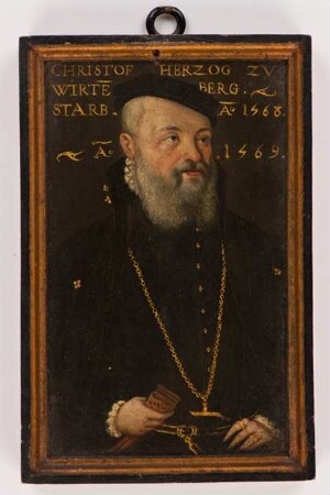 Miniaturporträt des Herzogs Christoph von Württemberg