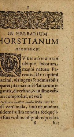 Herbarium Horstianum, Seu De Selectis Plantis Et Radicibus : libri duo
