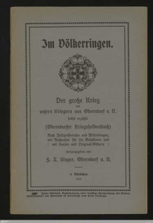 5: [Im Völkerringen] Band 5