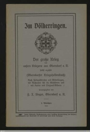5: [Im Völkerringen] Band 5