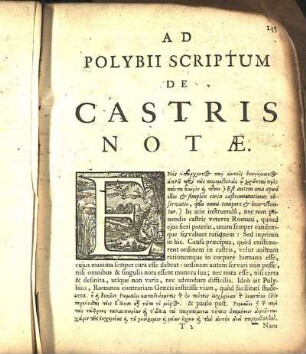 Ad Polybii Scriptum De Castris Notæ.