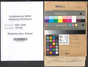 Entnazifizierung Robert Rodenkirchen , geb. 21.03.1916 (Kaufmann)