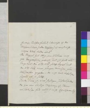 Brief von Einsiedel-Scharfenstein, Friedrich Hildebrand von an Goethe, Johann Wolfgang von