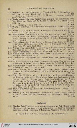 Nachtrag (Nr. 1110 - 1150)