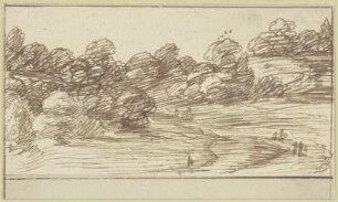 Hügelige Baumlandschaft