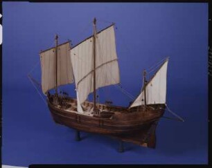 Vollmodell der spanischen Karavelle "Pinta", um 1492, Maßstab 1:25